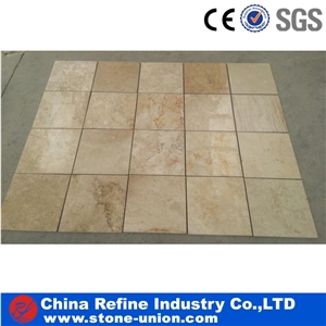 Mix Colors Travertine, Brown Travertine Tiles Cut to Size for Walling,Flooring Covering,Travertine Mixed Color Pattern Set,Polished Floor Tiles