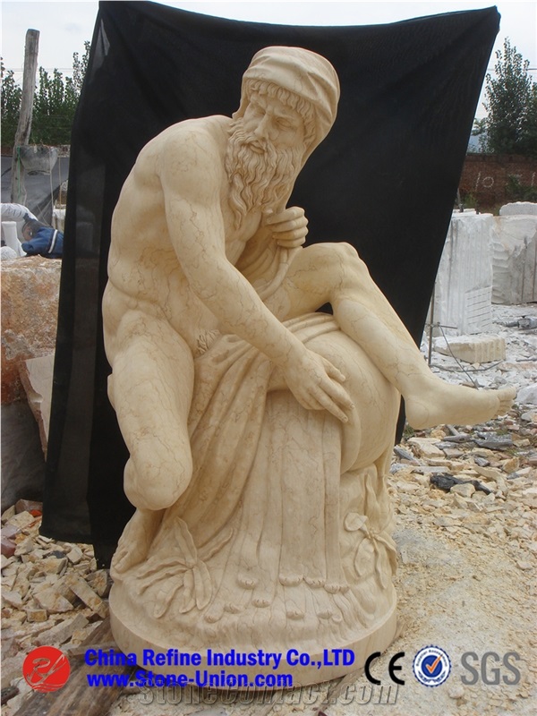 Natural Beige Limestone Sculpture Garden