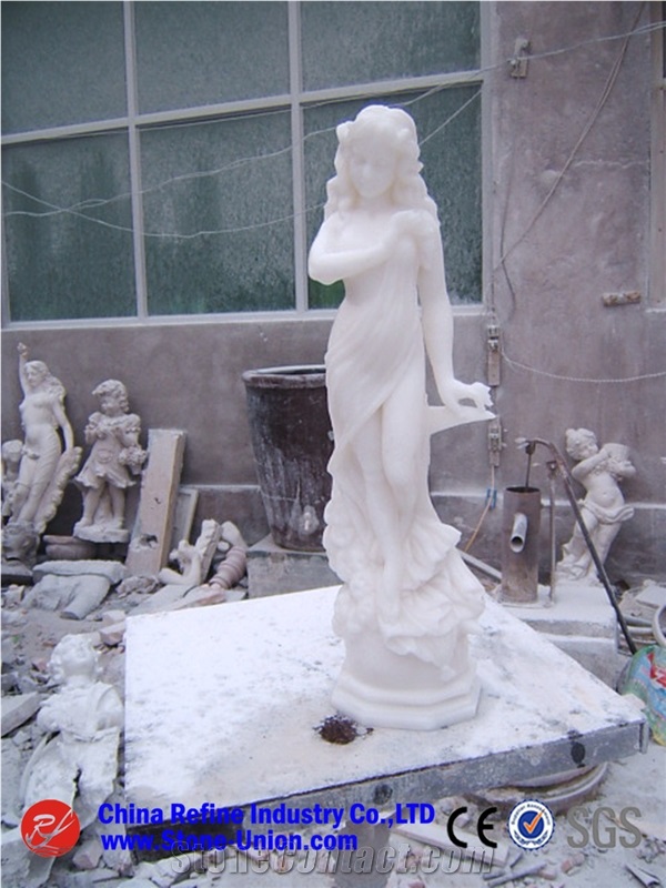 Natural White Marble Sculpture/Statue, White Marble Statues, Cheap Western Statues,White Marble Statue Of Virgin Mary