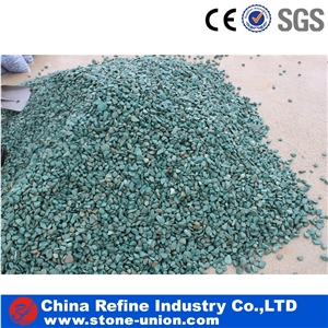 Ocean Green Pebble Stone,Small Size for Decoration in Landscaping, Garden, Walkway/Beige Aggregates,Green Gravel Granite