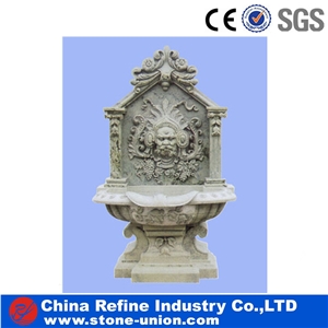 Prosperity Fountain,Natural Stone Garden Water Fountains,Exterior Decoration, Sculptured Fountain, Carved Fountain