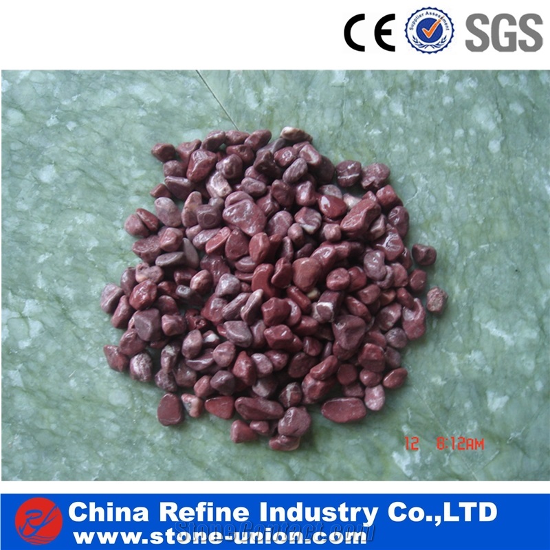 Red Gravel ,Red River Stone, Polished Pebbles, Gravel,Landscaping,Machine Made Pebble Crushed Stone,Polished Pebbles, River Pebbles