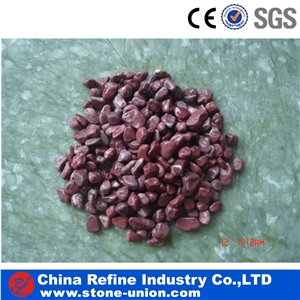 Red Gravel ,Red River Stone, Polished Pebbles, Gravel,Landscaping,Machine Made Pebble Crushed Stone,Polished Pebbles, River Pebbles