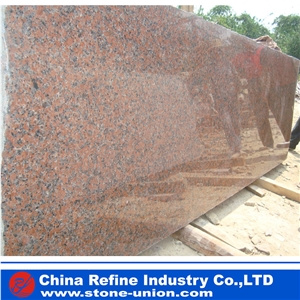 Red Pearl Slabs Tiles,Pink Cherry Marry Peach,Granite Polished Slab Tile Panel Wall Cladding Flooring,China Ruby Red/Luna Pearl Granite for Walling