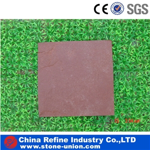 Red Quartzite Honed Surface Slabs & Tiles, China Red Quartzite,Natural Stone Top Quality Quartzite Paving Peach Red Rose Quartzite Flamed Surface