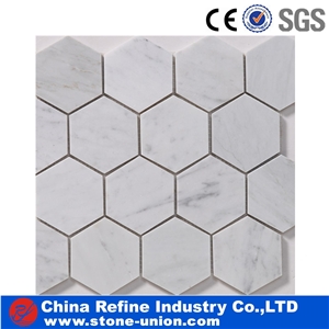 White Carrara Square Mosaic Tile Stone Mosaic,White Mosaic Tile, Mosaic Tile, Flooring and Wall Mosaic Tile, Marble Stone Mosaic Tile, Mosaic Pattern