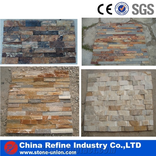 White Quartzite Cultured Stone Ledge Stone Wall Cladding&Pure White