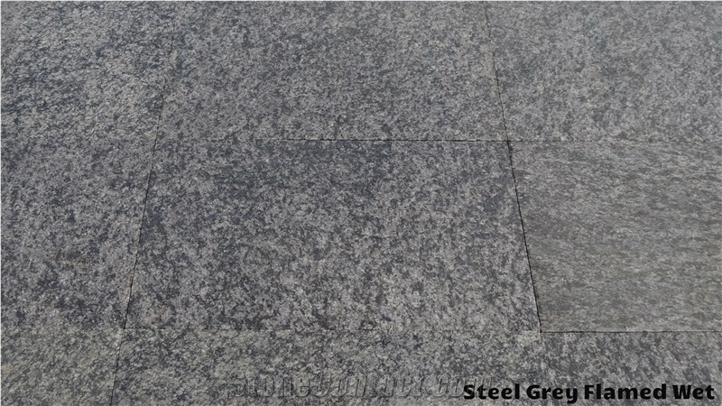 Steel Grey Granite Flamed