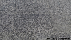 Steel Grey Granite Flamed