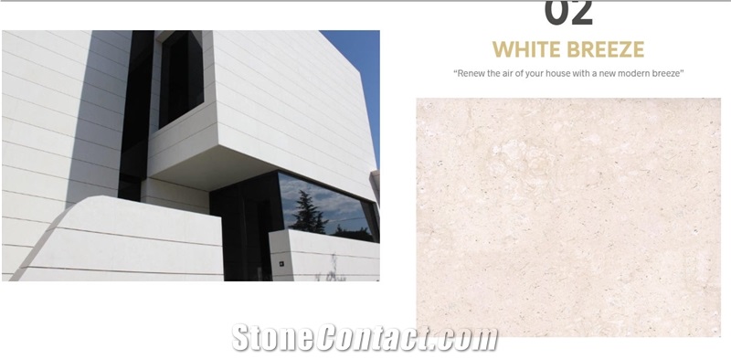 White Breeze Limestone Wall Tiles