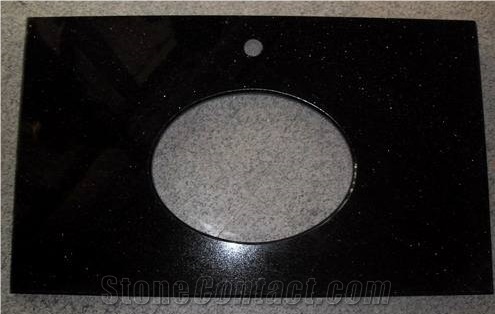 Big Galaxy, Medium Galaxy, Black Galaxy-C Kitchen Sink&Basins, Kitchen Worktops,India Black Granite, Black Galaxy Granite Kitchen Countertops