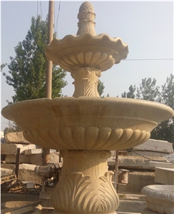 Golden Grain, Garden Fountains, Exterior Fountains, Sculptured Fountains, China Yellow Granite