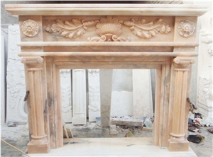 Rosa Portogallo, Fireplace Decorating, Fireplace , Natural Stone Fireplaces, Sculptured Fireplace, Portugal Pink Marble