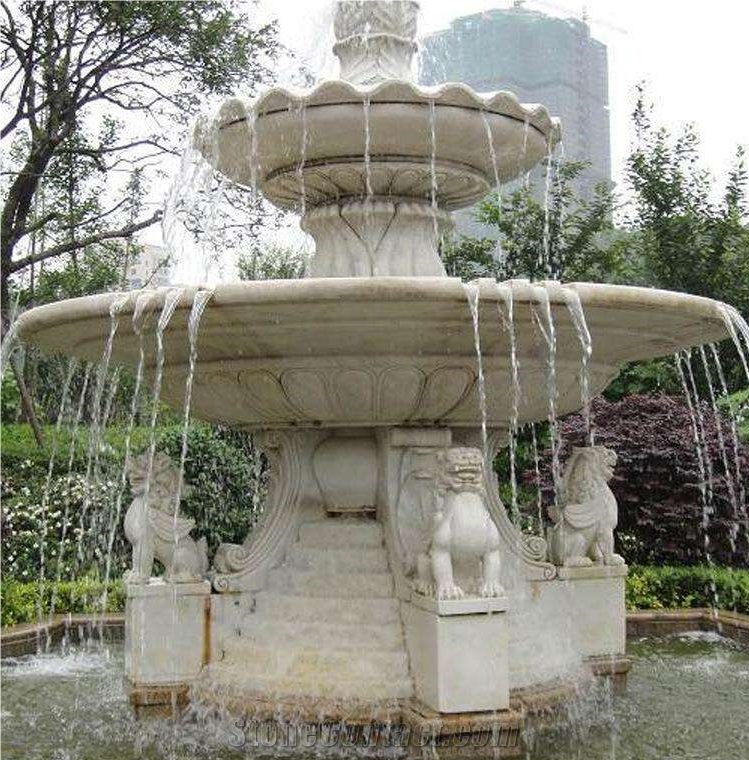 White Jade, Garden Fountains, Exterior Fountains, Sculptured Fountains, China White Marble