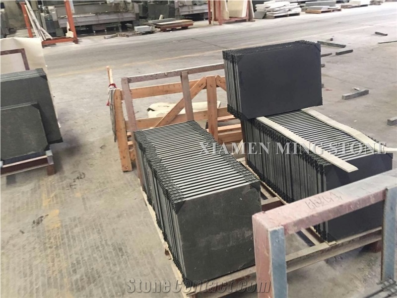 A Quality Block Stock Honed China Royal King Black Marble Tile Panel,Classic Pure Nero Ink Marble Slab Pattern with Good Packing