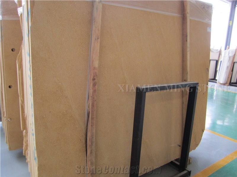 America Golden Limestone Tiles Slab, Yellow Limestone Machine Cut Panel for Villa Exterior Wall Cladding,Coral Stone Floor Covering
