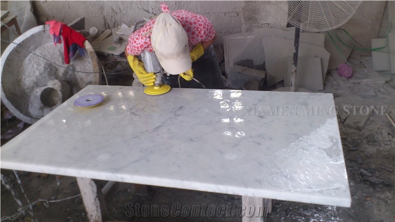 Bianco Carrara White Marble Slab Tile Panel,Italy White Marble Polished Machine Cut Panel for Hotel Floor Covering,Wall Cladding Pattern