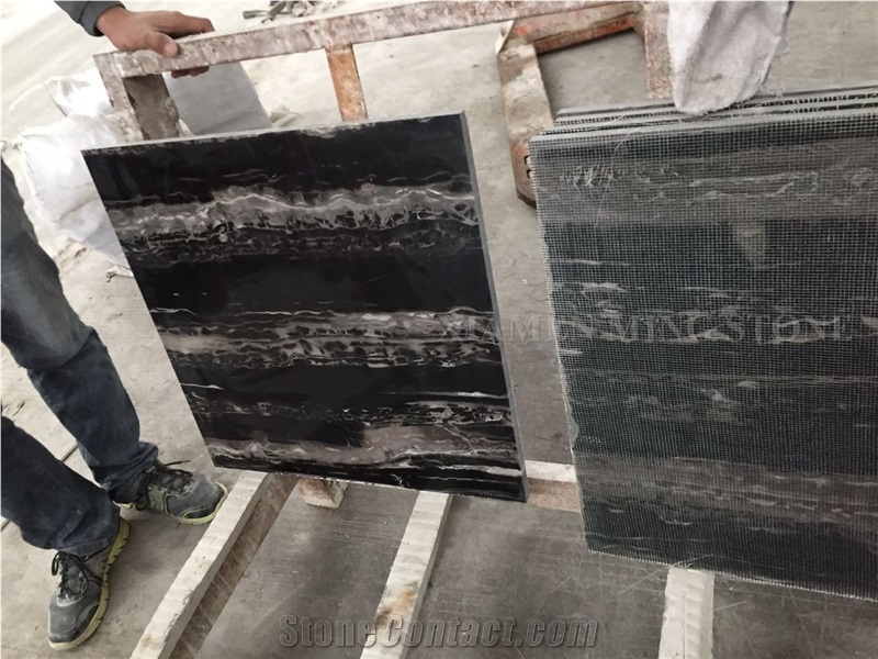 Black Silver Dragon Marble Slabs Polished, China Nero Emperador Marble Machine Cut Tile Panel Skirting Wall Covering,Hotel Floor Paving Pattern