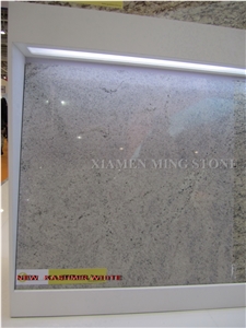 Brazil Bianco Nepal Cardigan Granite Slabs Tile,New Kashmir White Granite Tile Panel for Wall Cladding,Floor Covering,Interior Walling Pattern Tile