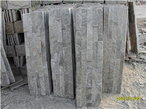 China Green Quartzite Culture Stone Split Face Exposed Venneer Stone,Stacked Stone Veneer Loose Stone Wall Panel