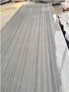 China Grey Wood Vein Sandstone Honed Slabs,Machine Cut Panel Tiles for Sandstone Wall Covering,Floor Covering