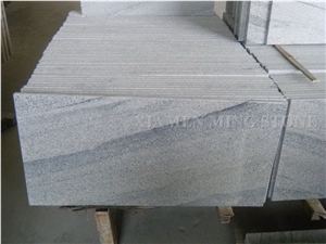 China Viscont White Granite Grey Vein Viskont Panel Slabs Tile,Shanshui White Granite Machine Cut for Building Wall Cladding