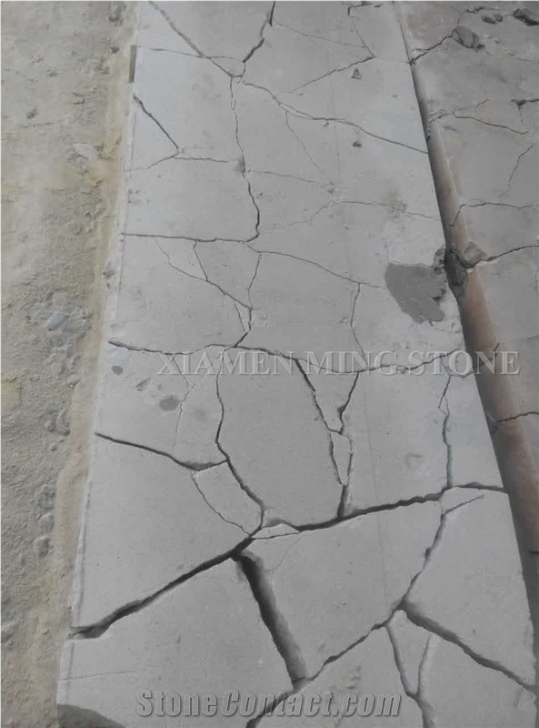 China White Sandstone Flagstone Irregular Patio for Exterior Landscaping Floor Patio,Walkway Pavers,Castel Wall