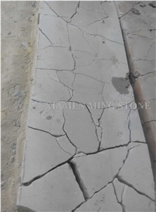 China White Sandstone Flagstone Irregular Patio for Exterior Landscaping Patio,Walkway Pavers,Castle Wall