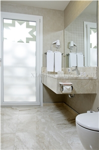 Diana Royal Beige Marble Tile Interior Villa Floor Stepping,Cream Impero Reale Marble Panel for Hotel Bathroom Flooring Pattern