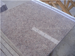Discount Price G611 Cherry Red Almond Mauve Granite,Formosa Red Granite Wall Cladding Panel,Airport Floor Covering Pattern Building Exterior