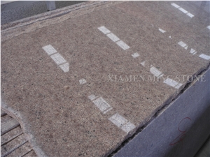 Discount Price G611 Cherry Red Almond Mauve Granite,Formosa Red Granite Wall Cladding Panel,Airport Floor Covering Pattern Building Exterior