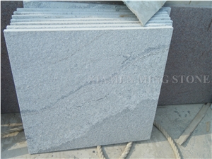 Flamed Viscont White Granite Grey Vein Viskont Slabs Panel Tile,Shanshui White Juparana Granite Cut to Size Building Floor Covering