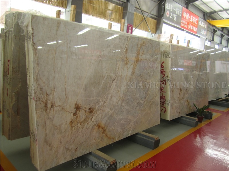 Giallo Siena,Amarillo Siena Yellow Marble Polished Slabs Machie Cut Tile for Walling,Hotel Lobby Floor Paving Pattern Project