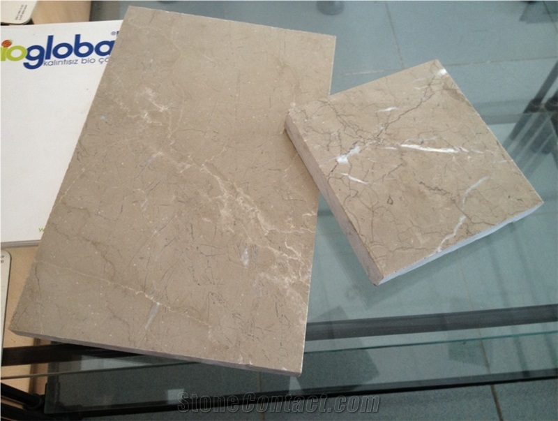 Isparta Beige Marble Cream Bartu Light Beige Marble Slab,Machine Cut Panel Tile for Hotel Floor Covering.Pattern Sheet