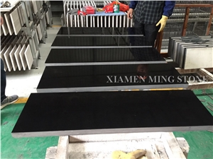 Packing Show China Royal King Black Marble Stair,Classic Pure Nero Ink Marble Interior Staircase Building Floor
