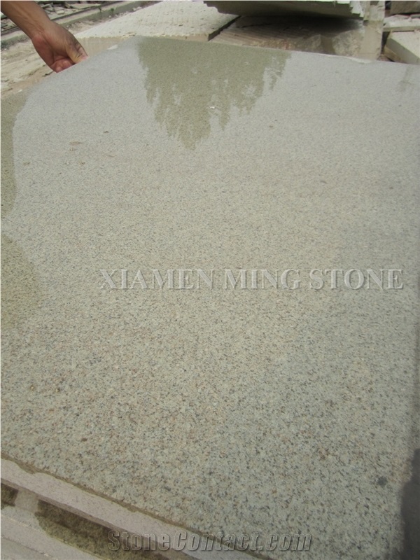 Pearl Yellow Sesame Granite Paver Cube Stone Cobble Exterior Pattern Walkway Paving for Garden