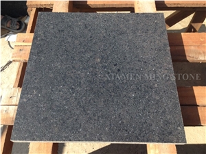 Polished Ash Black Nero Granite Tile for Villa Wall Cladding Panel, Crystal Galaxy Granite Exterior Building Floor Pattern Tile