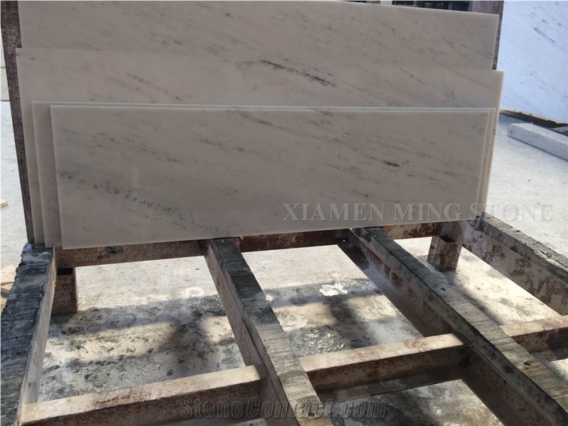 Sivec Bianco White Marble Staircase Interior Stone for Hotel Floor Stepping,Stairs,Riser