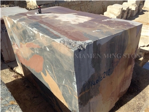 Sunset Gold Rust Blue Emperafor Marble Polished Slabs,Machine Cut Panel Tile for Hotel Lobby Floor Covering,Walling,Paving Pattern Marble Sheet