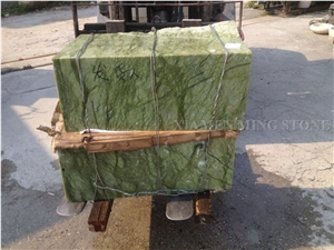 Verde Ming Green Marble Polished Round Bathroom Wash Basin,Sinks for Interior Stone