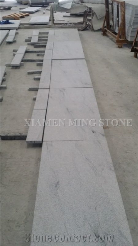 Viscont Landscaping White Granite Machine Cut Cube Stone Pavers,Exterior Stone Walkway Paving, Garden Stepping Pavements