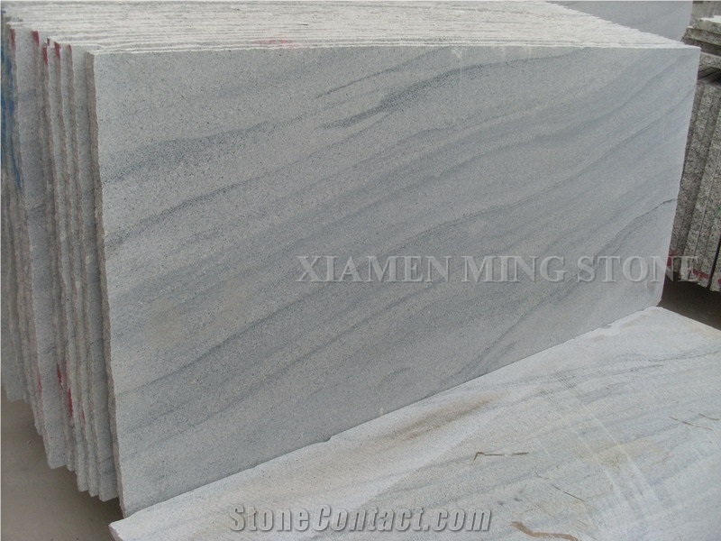 Viscont White Granite Grey Vein Viskont Slabs Panel Tile,Shanshui White Granite Machine Cut Building Wall Cladding