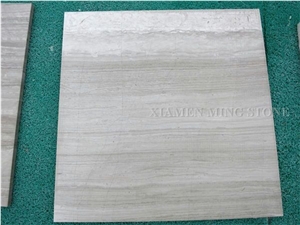 White Wooden Vein Marble Machine Cutting Tiles, China Serpeggiante Wood Grain Tiles Villa Interior Wall Cladding,Floor Covering Pattern