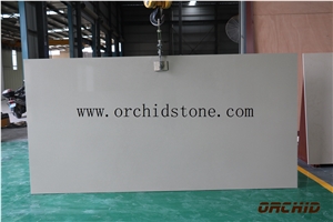 Light Grey Quartz Stone Slabs,Fine Grainy Light Grey Quartz Surface,Solid Surface,Engineered Stone