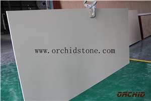 Light Grey Quartz Stone Slabs,Fine Grainy Light Grey Quartz Surface,Solid Surface,Engineered Stone