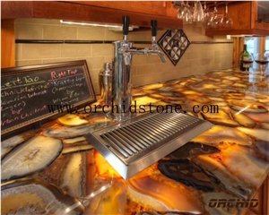 Yellow Agate Semi Precious Stone Translucent Hotel Reception Countertops,Yellow Gemstone Backlit Tops,Worktops,Dinning Table Top Yellow Agate Semi Precious Stone Translucent Hotel Reception Countertops,Yellow Gemstone Backlit Tops,Worktops,Dinning Table Top
