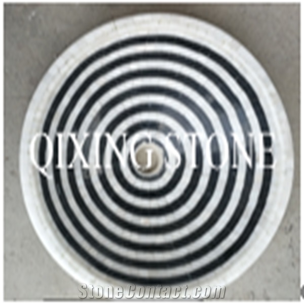 Guangxi White Marble with Round Edge Sink