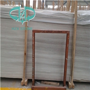 Polished/Flamed White Wooden a Grade Honed Marble Slabs,Wooden Marble, White Wood Grain Marble, Wooden Vein White Marble Honed Slabs, Flooring Tiles