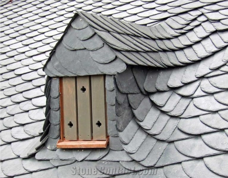 Black Roof Slate Natural Slate, Black Roof Slate for House Application