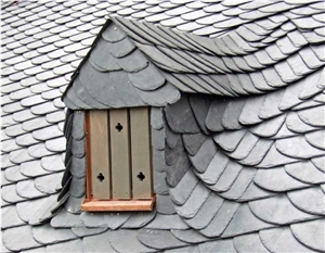 Black Roof Slate Natural Slate, Black Roof Slate for House Application